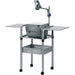 Nobo Overhead Projector Trolley with Folding Shelves Grey