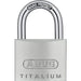 ABUS Padlock Keys 64TI/60mm Nano Protect Silver 1 x Carded Padlock