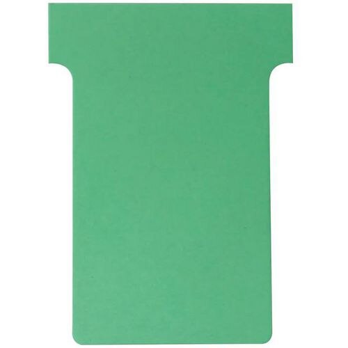 Nobo Size 4 T-Cards A110 Green Pack of 100