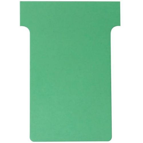 Nobo Size 2 T-Cards A50 Green Pack of 100