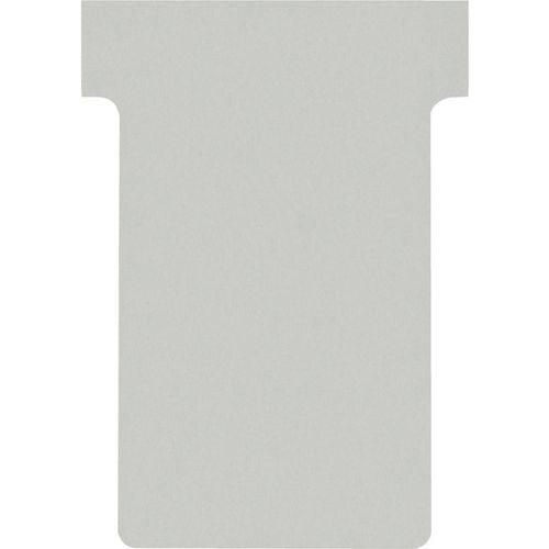 Nobo Size 2 T-Cards Silver Pack of 100