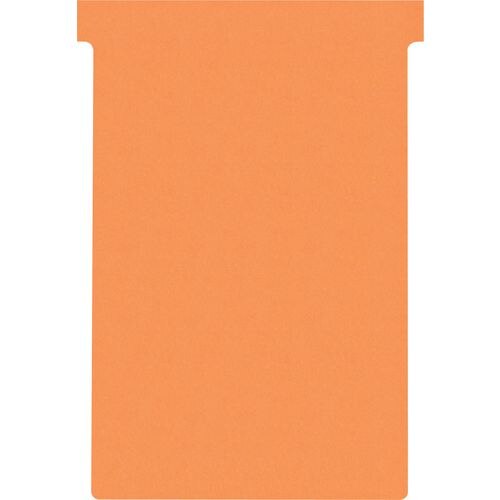 Nobo Size 4 T-Cards Orange Pack of 100