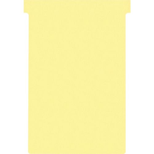 Nobo Size 4 T-Cards Yellow Pack of 100