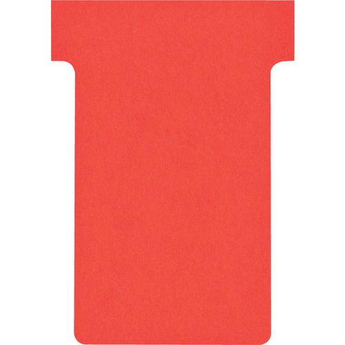 Nobo Size 2 T-Cards Red Pack of 100