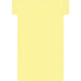 Nobo Size 2 T-Cards Yellow 4.9 x 8.5 cm Pack of 100