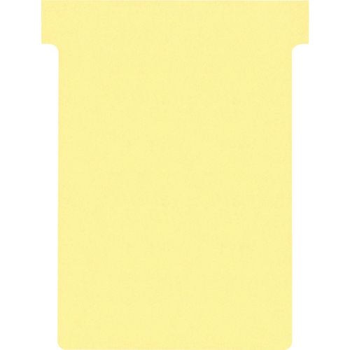 Nobo Size 3 T-Cards Yellow Pack of 100