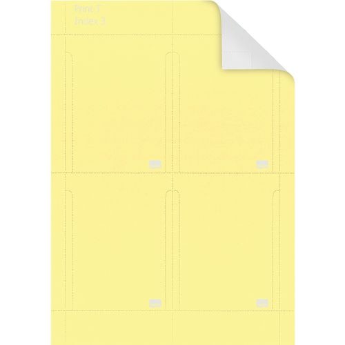 Nobo Size 3 Printable T-Cards Yellow Pack of 20