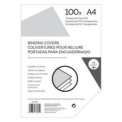 Binding Cover A4 Plastic 145 Microns Transparent Pack of 100