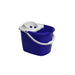 Purely Smile Mop Bucket and Wringer Plastic 12 L Blue