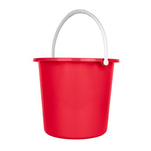 Purely Smile Bucket Plastic 9 L Red