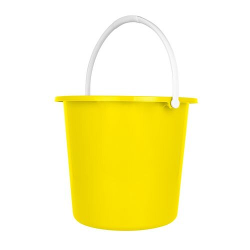 Purely Smile Bucket Plastic 9 L Yellow
