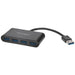 Kensington UH4000 4 x USB 3.0 Female to 1 x USB 1.1 Male Hub K39121EU 4 Ports Black