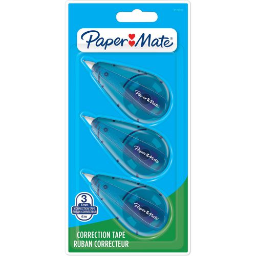 PaperMate Mini Econ Correction Tape 5 mm x 6 m Pack of 3