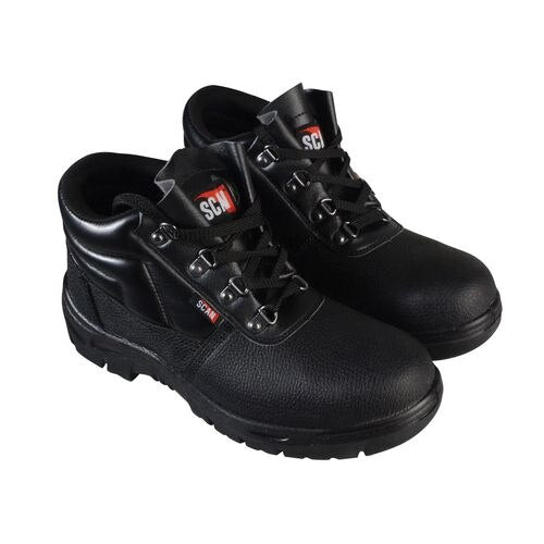 4 D-Ring Chukka Black Safety Boots UK 7 Euro 41 JC-B917