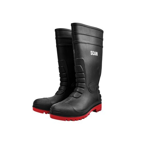 Safety Wellingtons UK 11 Euro 46 W-6038 BLACK