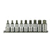 M1212 Socket Clip Rail Hex Set of 9 Metric 1.2in Drive