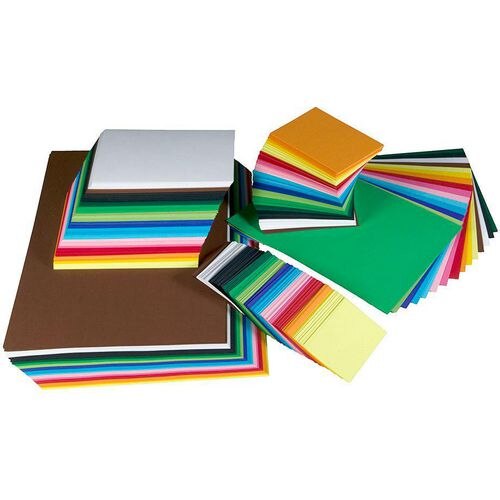 Tutorcraft  A2, A3, A4, A5, A6 Crafting Paper Assorted 180 gsm 1500 Sheets