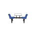 GPC Canteen Table with 2 Seats and 1 Way Access Blue