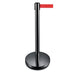 GPC Belt Barrier with Post Black, Red