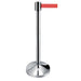 GPC Belt Barrier Stainless Steel Post Red