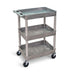 GPC Plastic Multi Purpose Trolley 3 Tray Grey 150kg Capacity