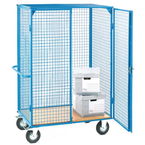 GPC Heavy Duty Distribution Truck, Wood Base, Lockable Doors, 1270 x 750mm, 500kg Capacity