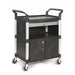 GPC Shelf Trolley with 3 Shelves, Lockable Steel Drawer and Cupboard 750 x 460mm,150kg Capacity