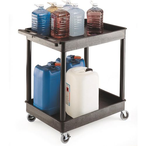 Super Strength Super Strength Plastic Multi Purpose Trolley, 2 Tray, 920 x 640mm, 150kg Capacity