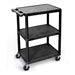 GPC Plastic Multi Purpose Trolley with 3 Flat Shelves 150kg Capacity