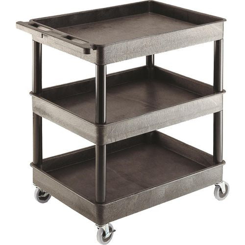 Super Strength Super Strength Plastic Multi Purpose Trolley, 3 Tray, 920 x 640mm, 150kg Capacity