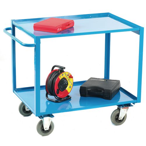 GPC 2 Tier Shelf Trolley 300kg Capacity