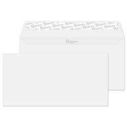 PREMIUM Business Envelopes DL 220 (W) x 110 (H) mm Adhesive Strip White 120 gsm Pack of 50