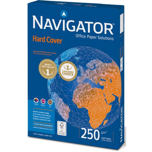 Navigator A4 Printer Paper White 250 gsm Smooth 125 Sheets