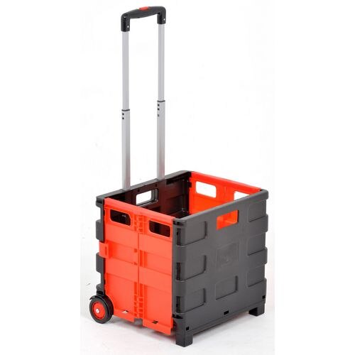 SLINGSBY Platform Trolley Folding Red, Black