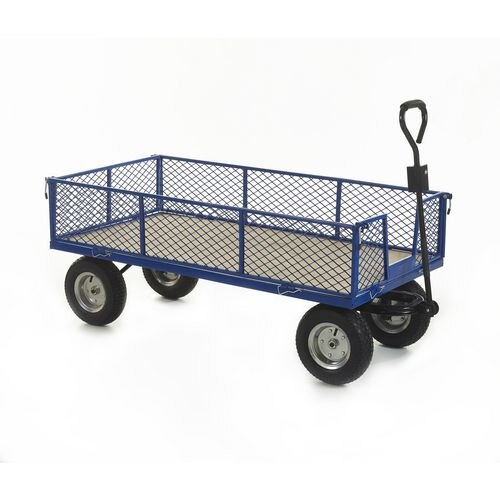 GPC Industrial General Purpose Truck, Plywood Base/Mesh Sides, REACH Compliant Wheels, 500kg Capacity