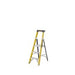 Climb-It Climb-It® Glass Fibre Platform Stepladder, 3 Tread, Integral Tool Tray