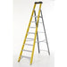 Climb-It Climb-It® Glass Fibre Platform Stepladder, 8 Tread, Integral Tool Tray