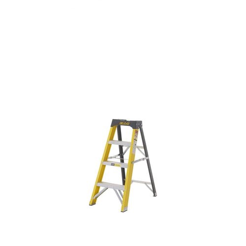 Climb-It Climb-It® Glass Fibre Swingback Stepladder, 3 Tread, Integral Tool Tray