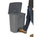 GPC Grey Pedal Bin, 68L