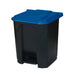 GPC Pedal Bin Grey with Blue Lid 30L