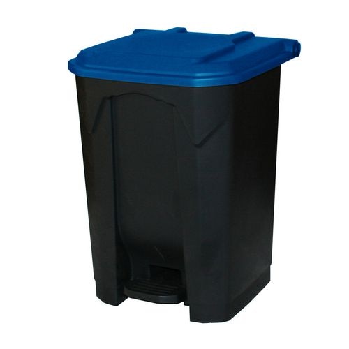 GPC Grey Pedal Bin with Blue Lid, 50L