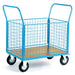 GPC Platform Truck with 4 Mesh Sides,1000 x 700mm 500kg Capacity Blue