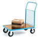 GPC Platform Truck with Single Mesh End 1200 x 800mm 500kg Capacity Blue