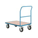 GPC Platform Truck Single Bar End with 4 Castors 500kg Capacity 700 x 810 x 1000mm Blue