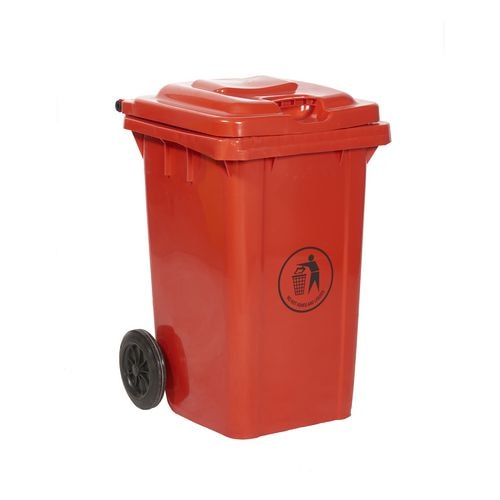 GPC Wheeled Bin LWB80Y_RED 80 L 78 x 54 x 47 cm Red