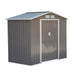 OutSunny Garden Shed Storage Outdoors Water proof Grey 1270 mm x 2130 mm x 1850 mm