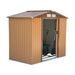 OutSunny Garden Shed Storage Outdoors Water proof Khaki 1270 mm x 2130 mm x 1850 mm