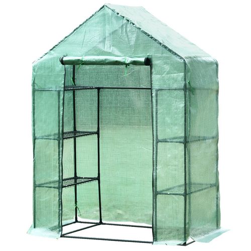 OutSunny Greenhouse Outdoors Waterproof Green 730 x 1430 x 1950 mm