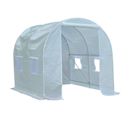 OutSunny Greenhouse Outdoors Waterproof White 2000 mm x 2500 mm x 2000 mm