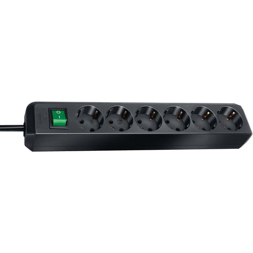 Brennenstuhl Eco-Line 6-way power strip (distribution box with switch and 1.50 m cable)